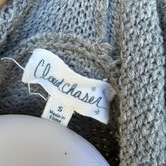 Cloud Chaser Striped Hooded Knit Sweater Womens S Acrylic/Polyester Blend - Picture 2 of 7